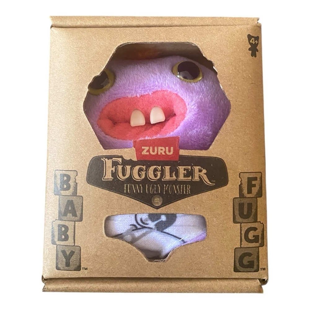 Zuru Fuggler Baby Fugg COD FATHER Purple Plush Toy Funny Ugly Monster NEW